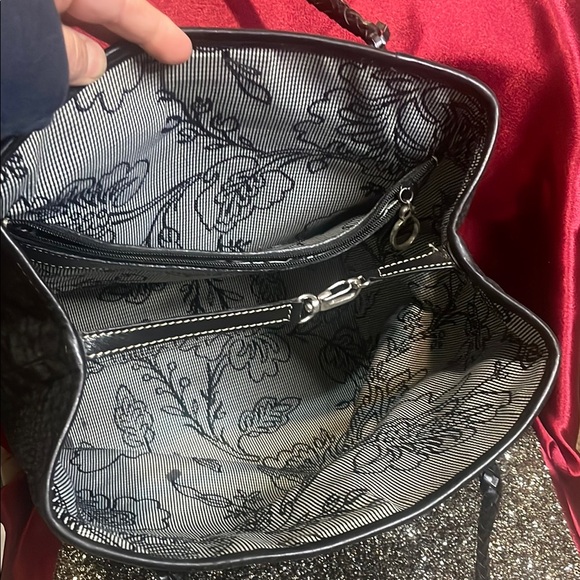 EUC Brighton Elegant Black Tote Bag - Picture 3 of 5